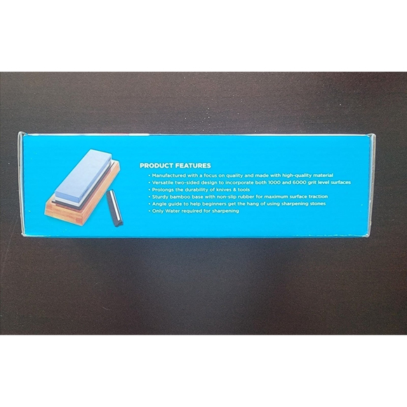 NEW Premium Whetstone Knife Sharpening Stone 2-Side Grit (1000/6000) Waterstone - Picture 9 of 12